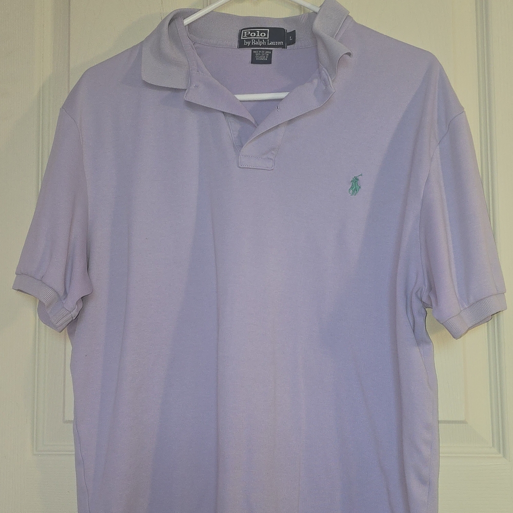 Polo by Ralph Lauren Men's Purple Polo Shirt